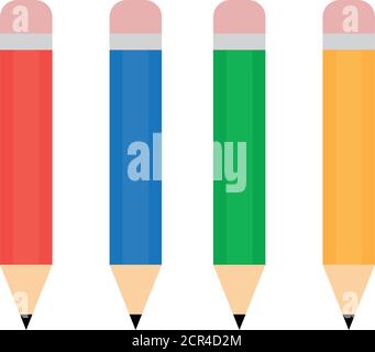 pencil icon set vector logo Stock Vector