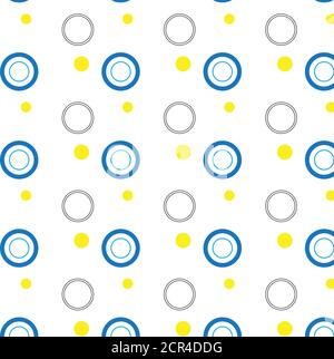 seamless circles pattern. red  Polka dot  Pattern. Background Stock Vector
