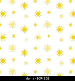 sun seamless  pattern. colorful cartoon texture for kids.  pattern for children. Background Stock Vector