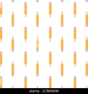 seamless pencil pattern. back to school  Pattern. Background Stock Vector