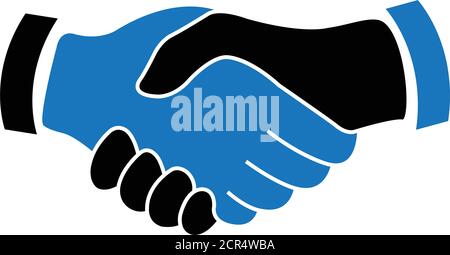 Handshake icon. business agreement Icon. Shaking hands. Make a deal.  Hands shaking each other. Stock Vector