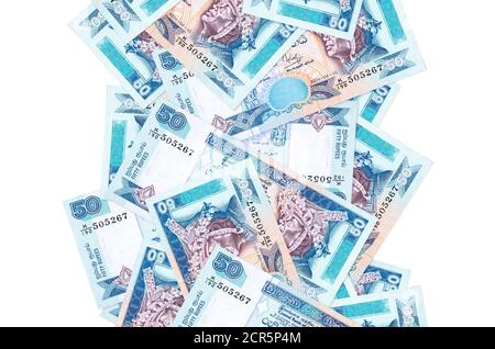Sri Lankan rupee on a white background Stock Photo - Alamy