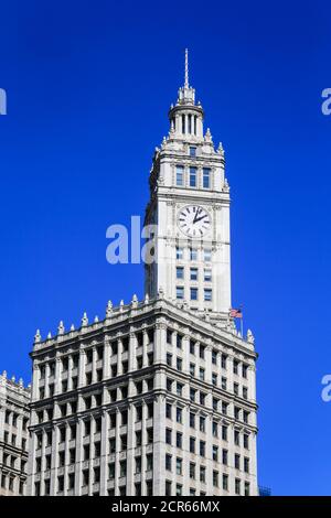 Wrigley Building, Chicago, Illinois, USA, North America Stock Photo