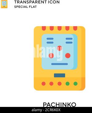 Pachinko vector icon. Flat style illustration. EPS 10 vector. Stock Vector