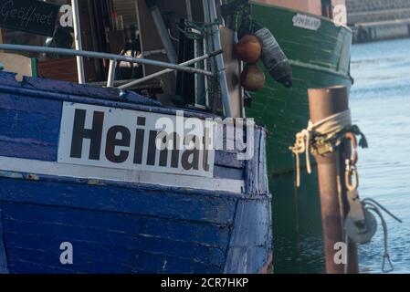 Germany, Mecklenburg-Western Pomerania, Sassnitz, fishing cutter home, Ruegen island, Baltic Sea