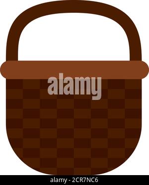picnic basket icon over white background, vector illustration Stock ...