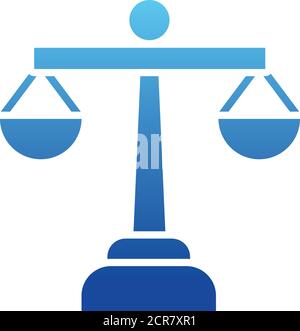 Law scale gradient style icon design, Justice legal judgment judical ...