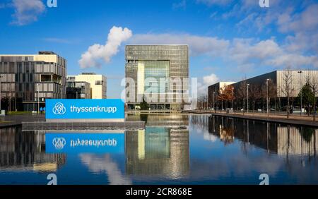 ThyssenKrupp headquarters, Essen, Ruhr area, North Rhine-Westphalia, Germany Stock Photo