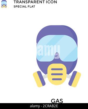 Gas vector icon. Flat style illustration. EPS 10 vector. Stock Vector