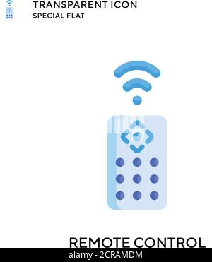 Remote control vector icon. Flat style illustration. EPS 10 vector. Stock Vector