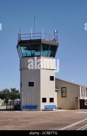 Old Dover AFB control tower. Air Mobility Command Museum, Dover Air Force Base, Dover, DE. Stock Photo