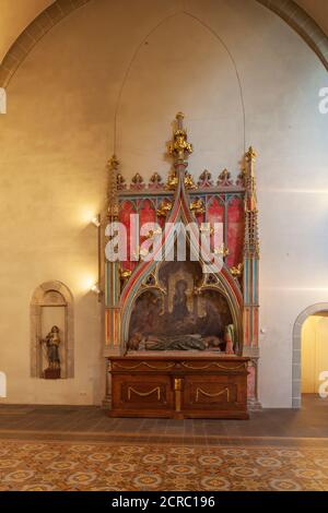 Interior shot, St. Kastor Basilica, Koblenz, Rhineland-Palatinate, Germany, Europe Stock Photo