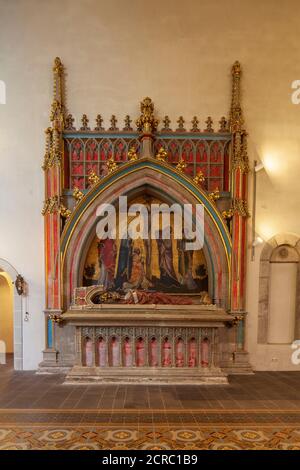 Interior shot, St. Kastor Basilica, Koblenz, Rhineland-Palatinate, Germany, Europe Stock Photo
