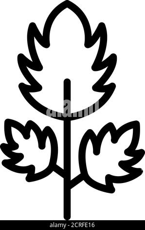 Parsley botany icon, outline style Stock Vector