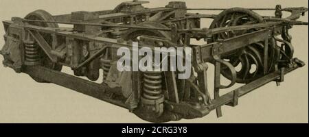 . The street railway review . me propel through the combined transom end and swing hanger pivot. This in turn is secured to the frame and arch liar by means of 1bolts passing through il I 11r S. 1. George, presidentof the company, delivered an address in which he outlined the workundertaken by the company. previously described, the companys system cmhraccs 400miles through a section not reached at present by railways. Theentire private right of way has been secured by this road fromIt Wayni to Brighton, near Cincinnati. The company has recentlysecured the right of way for a new branch from Gre