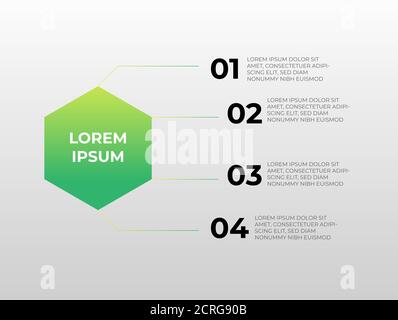 Simple Abstract Info graphic presentation design vector template Stock Vector