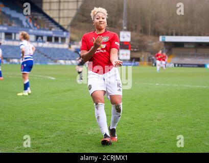 Manchester United's Lauren James celebrates scoring the opening goal Stock Photo