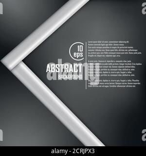 Abstract background of black origami paper. Vector illustration Stock Vector