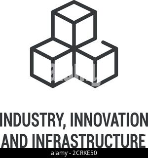 Industry, Innovation and infrastructure color icon. Corporate social ...