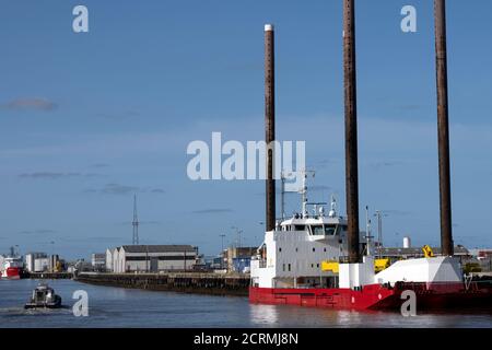 Port of Great Yarmouth Norfolk UK Stock Photo