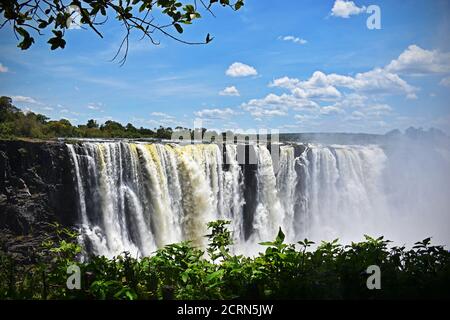 Victoria Falls in Zimbabwe Stock Photo