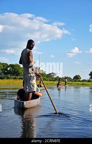 The Okavango Delta in Botswana Stock Photo