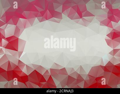 Red & Pink Triangles Abstract Low Poly Gradient Polygonal Background Vector Illustration Stock Vector