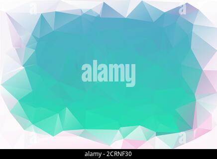 Cool White Triangles Frame Abstract Gradient Polygonal Background Vector Illustration Stock Vector
