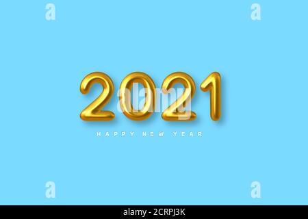 2021 New Year sign. Stock Vector