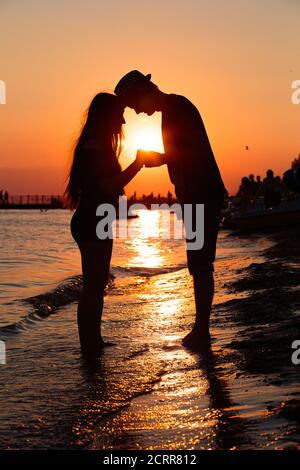 Couple Silhouette Stock Photos, Images and Backgrounds for Free Download