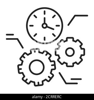 Effective Time Control icon. Simple element from productive work