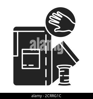 Handmade clothes black line icon. Self-made. Clothes that are not manufactured. Pictogram for web page, mobile app, promo. UI UX GUI design element Stock Vector