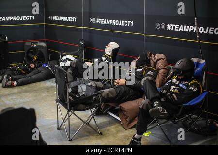 Le Mans, France. 20th September, 2020. mechanic, mecanicien Team Project 1 during the 2020 24 Hours of Le Mans, 7th round of the 2019-20 FIA World Endurance Championship on the Circuit des 24 Heures du Mans, from September 16 to 20, 2020 in Le Mans, France - Photo Xavi Bonilla / DPPI Credit: LM/DPPI/Xavi Bonilla/Alamy Live News Stock Photo