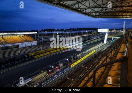 Le Mans, France. 20th September, 2020. Grandstand view during the 2020 24 Hours of Le Mans, 7th round of the 2019-20 FIA World Endurance Championship on the Circuit des 24 Heures du Mans, from September 16 to 20, 2020 in Le Mans, France - Photo Fr..d..ric Le Floc...h / DPPI Credit: LM/DPPI/Frederic Le Floc H/Alamy Live News Stock Photo