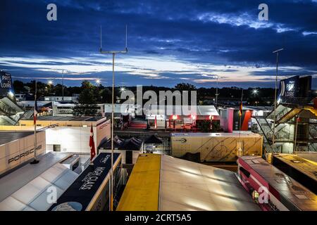 Le Mans, France. 20th September, 2020. Paddock view during the 2020 24 Hours of Le Mans, 7th round of the 2019-20 FIA World Endurance Championship on the Circuit des 24 Heures du Mans, from September 16 to 20, 2020 in Le Mans, France - Photo Fr..d..ric Le Floc...h / DPPI Credit: LM/DPPI/Frederic Le Floc H/Alamy Live News Stock Photo