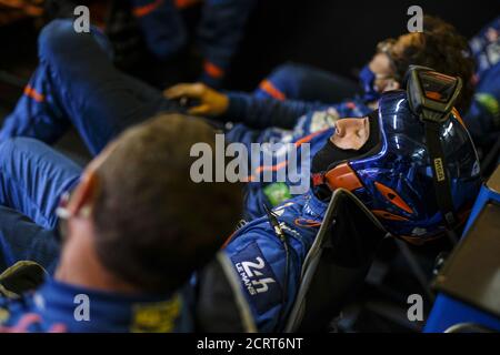 Le Mans, France. 20th September, 2020. mechanic, mecanicien team Signatech Alpine during the 2020 24 Hours of Le Mans, 7th round of the 2019-20 FIA World Endurance Championship on the Circuit des 24 Heures du Mans, from September 16 to 20, 2020 in Le Mans, France - Photo Francois Flamand / DPPI Credit: LM/DPPI/Francois Flamand/Alamy Live News Stock Photo