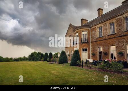 Exterior Main Building Wyck Hill Hill House Hotel and Spa in  Stow on the Wold, Cotswolds Stock Photo