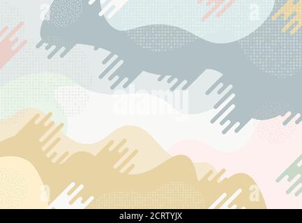Abstract illustration of doodle pattern design fluid with geometric pattern background. Decorate for ad, poster, artwork, template design, print. illu Stock Vector