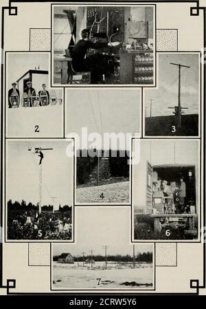 . The Bell System technical journal . itivities may well be compared for antennasof equal cost. On this basis, a loop or a vertical antenna of effectiveheight of fifty meters is directly comparable with a wave-antenna onewave-length long. By reference to Fig. 5, where the scale is the samefor all the directional diagrams, it becomes evident that the sensitivitiesof all three classes of antennas are of the same order of magnitude,being slightly greater for the vertical antenna and the loop than for theone-wave-length wave-antenna. 4. Stability. The sensitivity and frequency-transmission char-ac Stock Photo