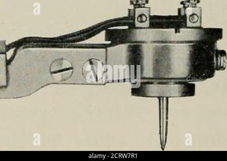 . The Bell System technical journal . cessaryin order that the groove might properly drive the needle point ofthe reproducer. Reduction of this pressure requires reduction of theimpedance offered by the needle point to transverse vibration. k SiO- . . ^1 r^^ i ^ ■ , / A ^  - // / 1 4 u r&gt;l? .^ ^ 1 h Am ^ ^ Irs h-^ ^^ ^ -^ ^ ^  10^ —■ 1 ^ I n/^  Hi ■- 0 2 ■0 4 0 6 0 a 0 1 JO c ?o u 10 l&lt; 0 f( 0 20   ttNR 24VoTm= MAX. PLAYING TIME IN MINUTESN = GROOVES PER INCHR = OUTSIDE GROOVE RADIUS-INCHESVo = MIN. LINEAR SPEED-FT PER MINUTEr = INSIDE GROOVE RADIUS-INCHES Pig 6—Relation between Stock Photo