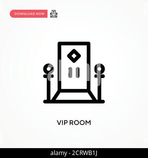 Vip room Simple vector icon. Modern, simple flat vector illustration for web site or mobile app Stock Vector