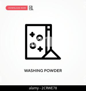 Washing powder Simple vector icon. Modern, simple flat vector illustration for web site or mobile app Stock Vector