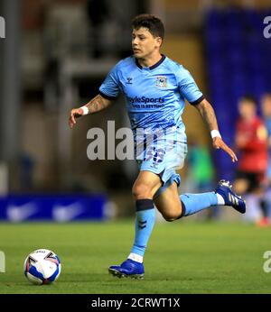 Coventry City's Gustavo Hamer during the Sky Bet Championship match at St Andrew's Trillion Trophy Stadium, Birmingham. Stock Photo