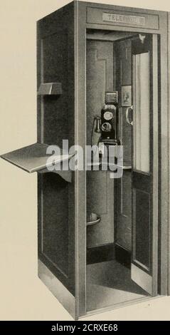 . The Bell System technical journal . United States a large develop-ment of two-party and four-party lines. The two-party stations areprovided with selective ringing so that each station is signaled onlyfor its own telephone messages, and the four-party stations are pro-vided in some places with selective ringing and in others with semi-selective ringing. Party lines have furnished a satisfactory means of providing serviceto small users and have been an important factor in the developmentof new fields of service in residences. To care for situations where something more than a single line TELE Stock Photo