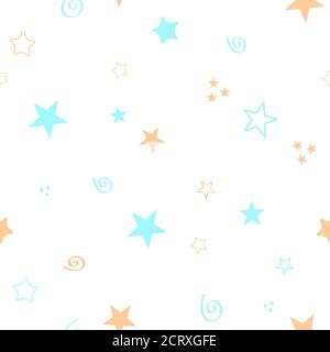 Seamless color pattern for your baby set on white background. Happy child vector . Stock Vector