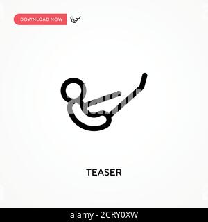 Teaser Simple vector icon. Modern, simple flat vector illustration for web site or mobile app Stock Vector