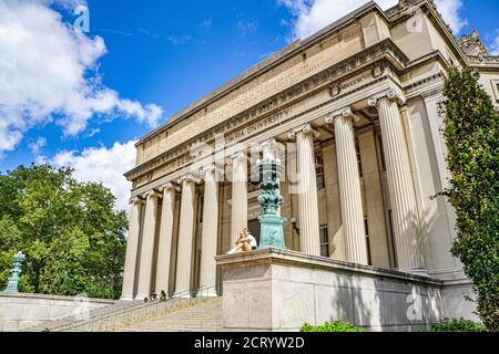 Low Memorial Library and Quad, Columbia University, New York City, New York, USA Stock Photo