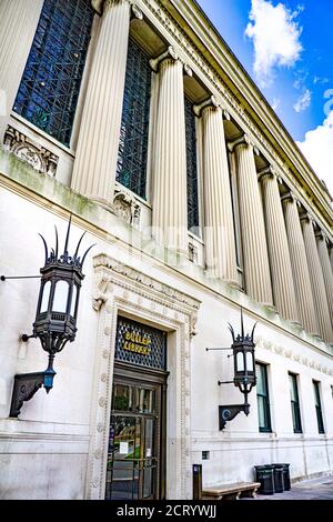 Butler Library,  Columbia University, New York City, New York, USA Stock Photo