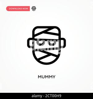 Mummy Simple vector icon. Modern, simple flat vector illustration for web site or mobile app Stock Vector