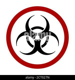 Round Biological Hazard or Biohazard Sign. Vector Image. Stock Vector